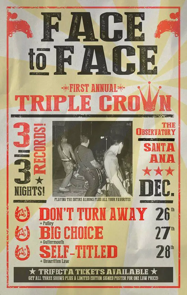 Face To Face Triple Crown Flyer