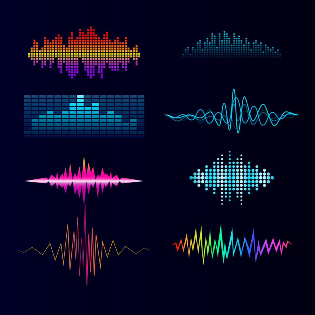 M4A vs. MP3 - intro image - series of audio waves